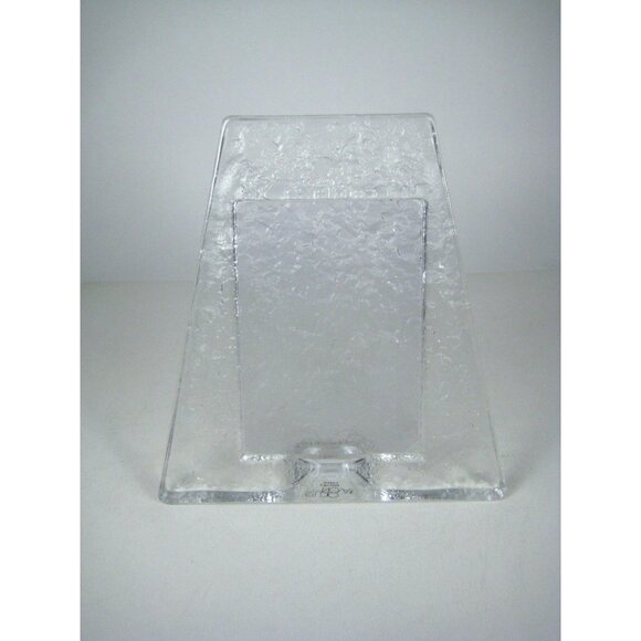 Studio Nova Crystal Photo Frame 4x6 Inch Textured Glass Japan Vintage MCM - Picture 6 of 11